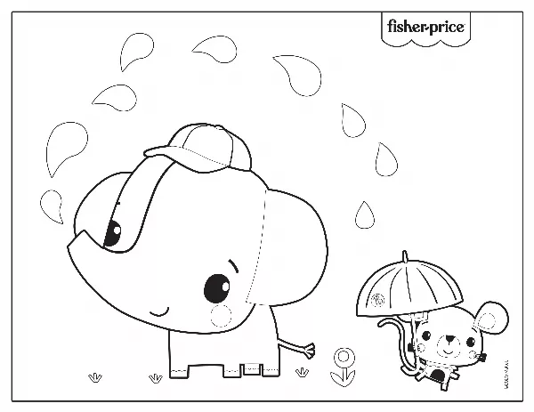 Fisher Price Colouring Sheet 10